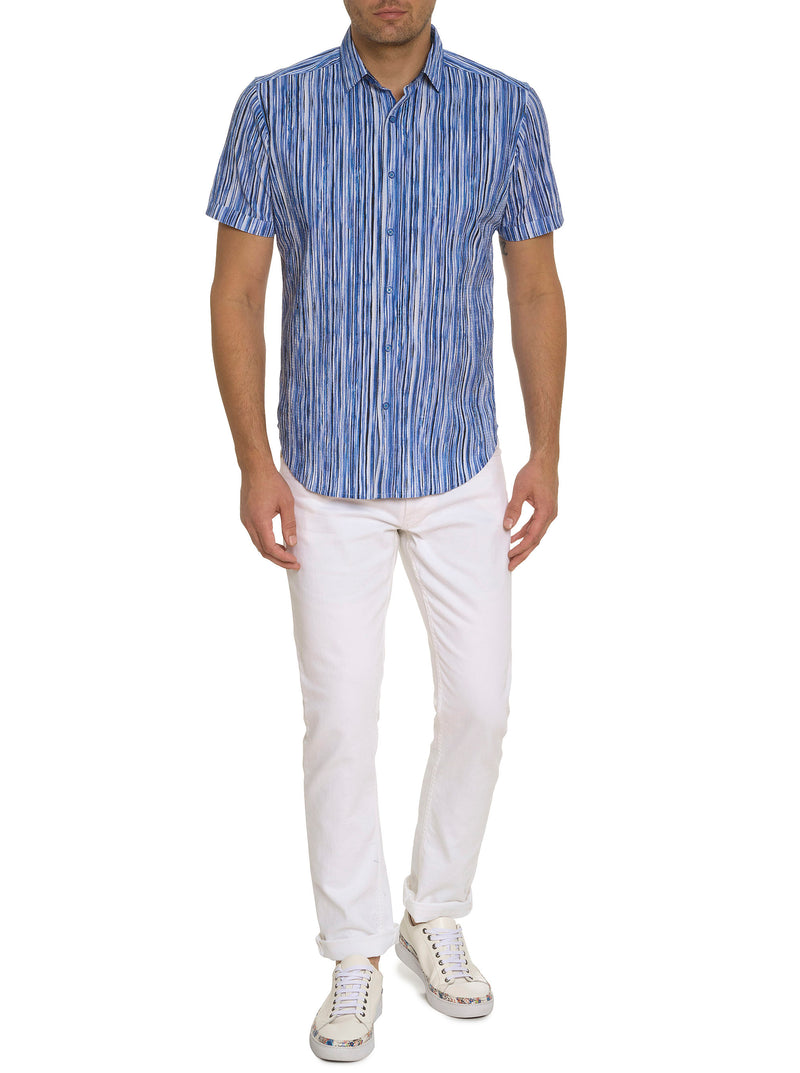 FLASH BACK SHORT SLEEVE BUTTON DOWN SHIRT