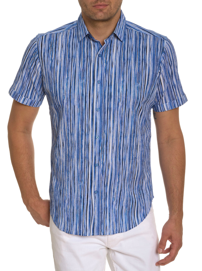 FLASH BACK SHORT SLEEVE BUTTON DOWN SHIRT
