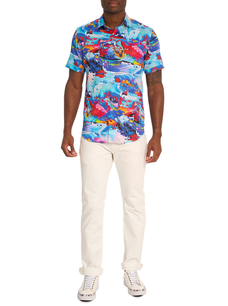 SPEEDBALL SHORT SLEEVE BUTTON DOWN SHIRT TALL