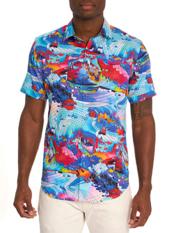 SPEEDBALL SHORT SLEEVE BUTTON DOWN SHIRT TALL