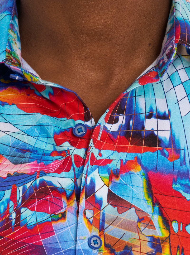 SPEEDBALL SHORT SLEEVE BUTTON DOWN SHIRT TALL