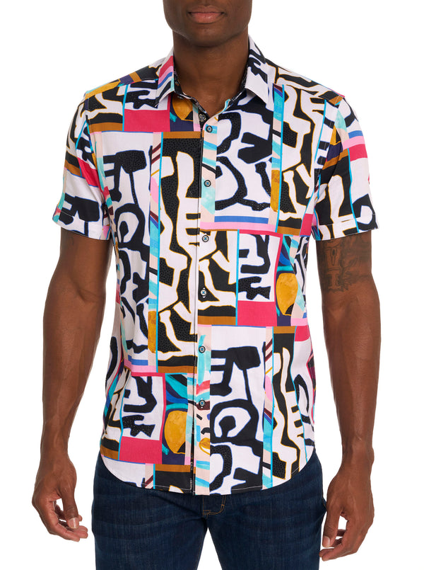 FAR OUT SHORT SLEEVE BUTTON DOWN SHIRT TALL