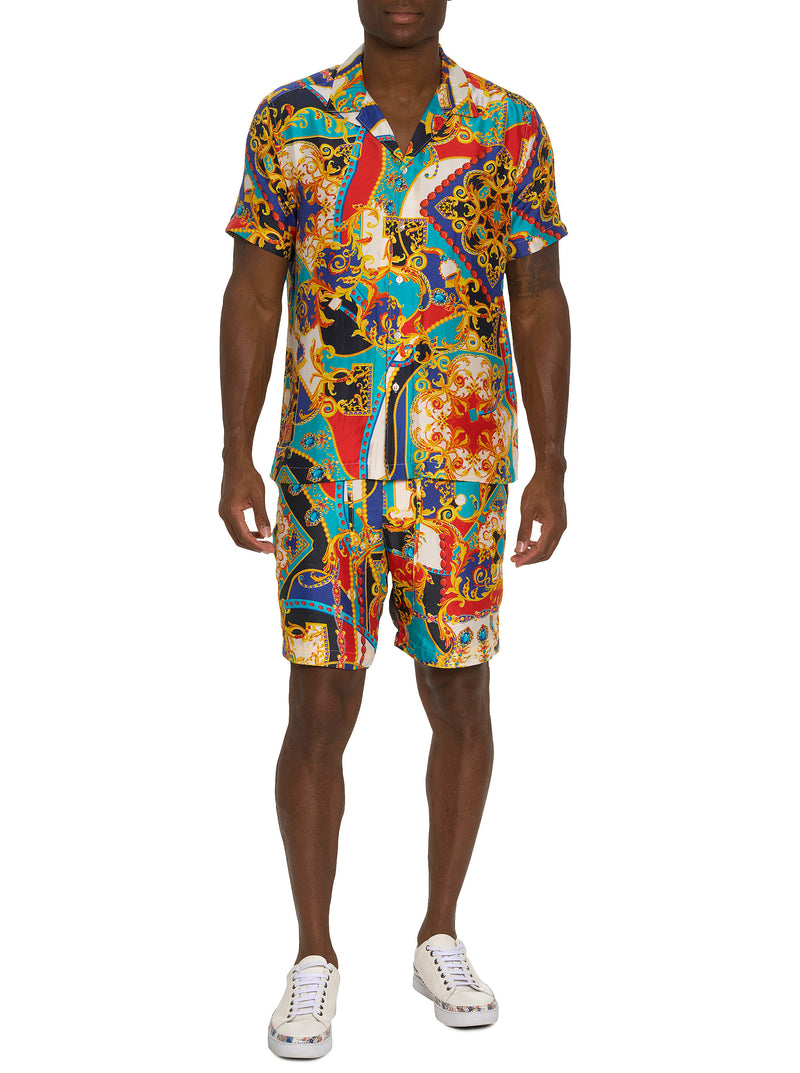 LIMITED EDITION MORE MORE MORE SHORT SLEEVE BUTTON DOWN SHIRT