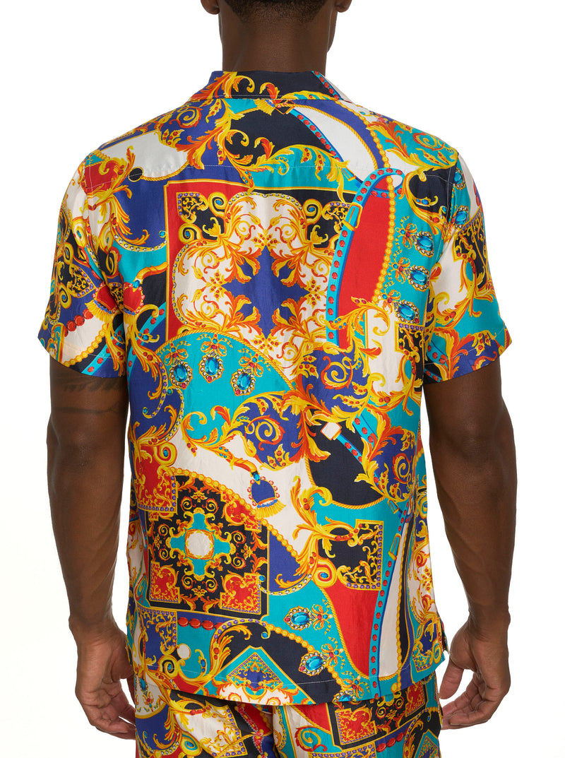LIMITED EDITION MORE MORE MORE SHORT SLEEVE BUTTON DOWN SHIRT