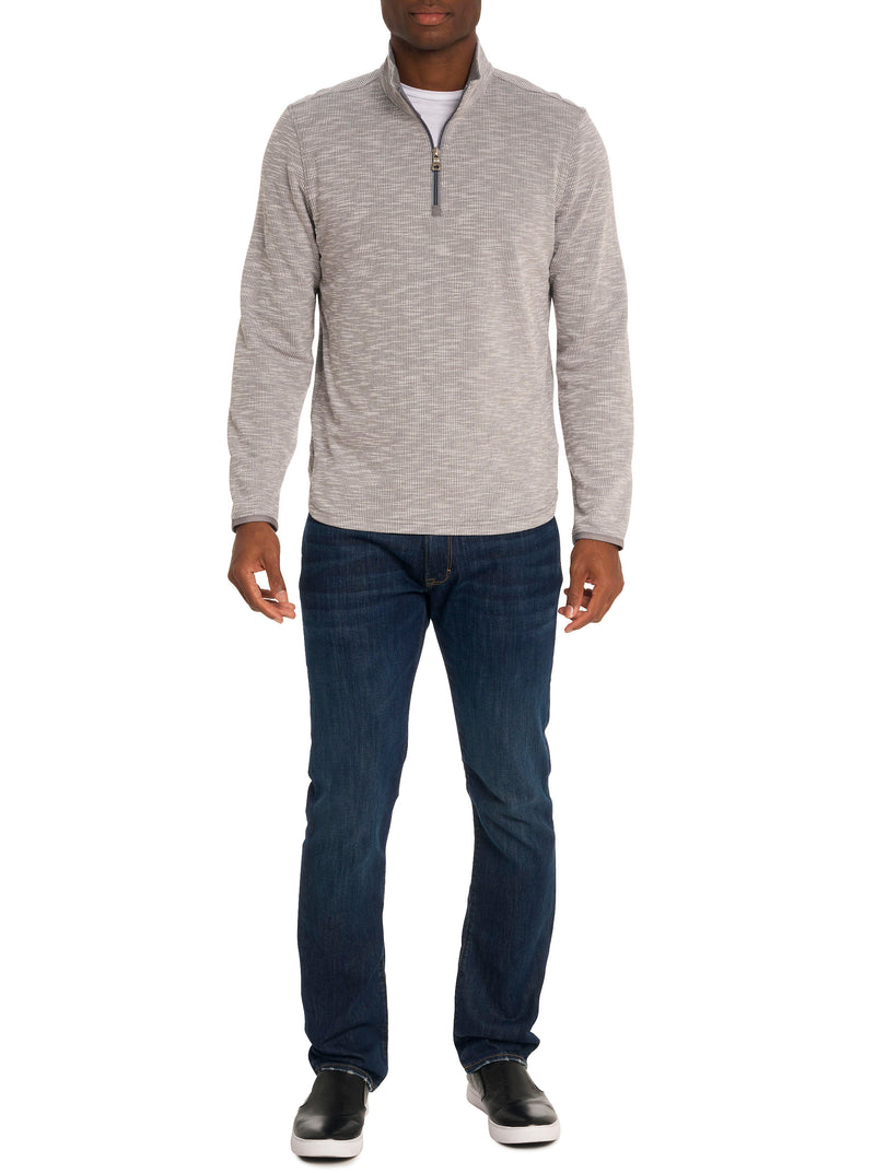 SPEILBERG 1/4 ZIP LONG SLEEVE KNIT