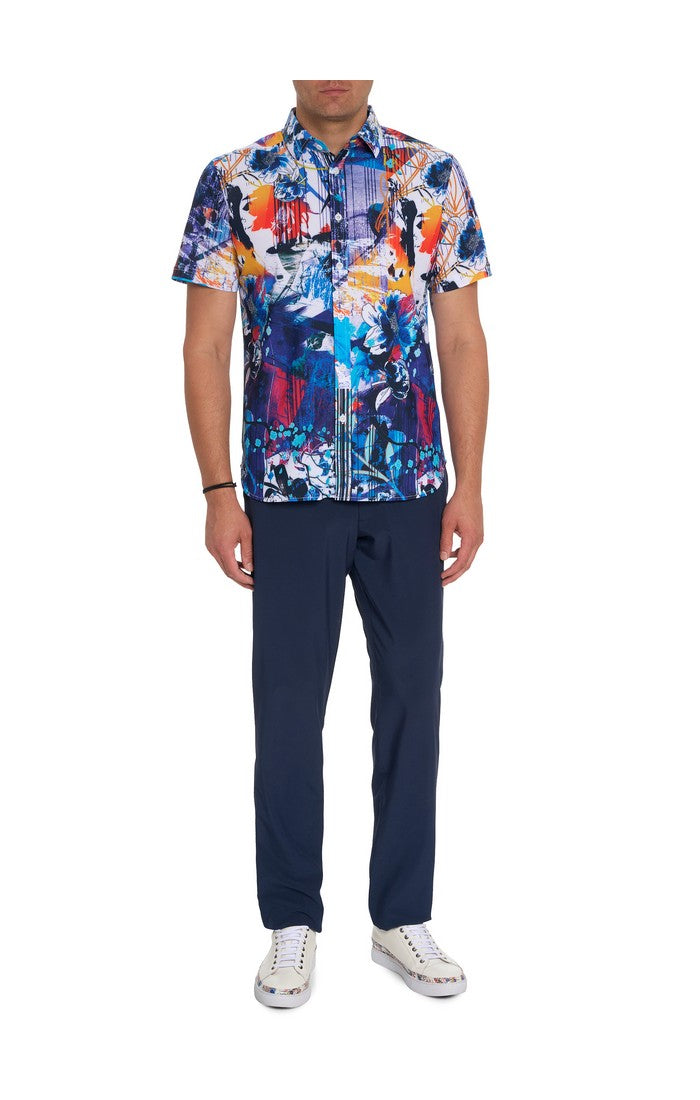 GARDEN RETRO PERFORMANCE SHORT SLEEVE KNIT SHIRT
