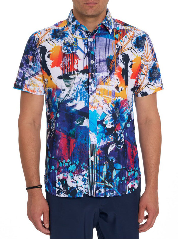 GARDEN RETRO PERFORMANCE SHORT SLEEVE KNIT SHIRT