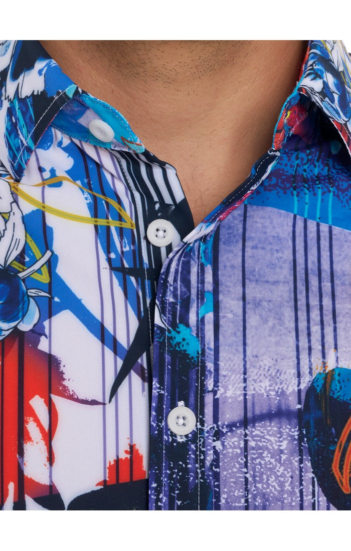 GARDEN RETRO PERFORMANCE SHORT SLEEVE KNIT SHIRT