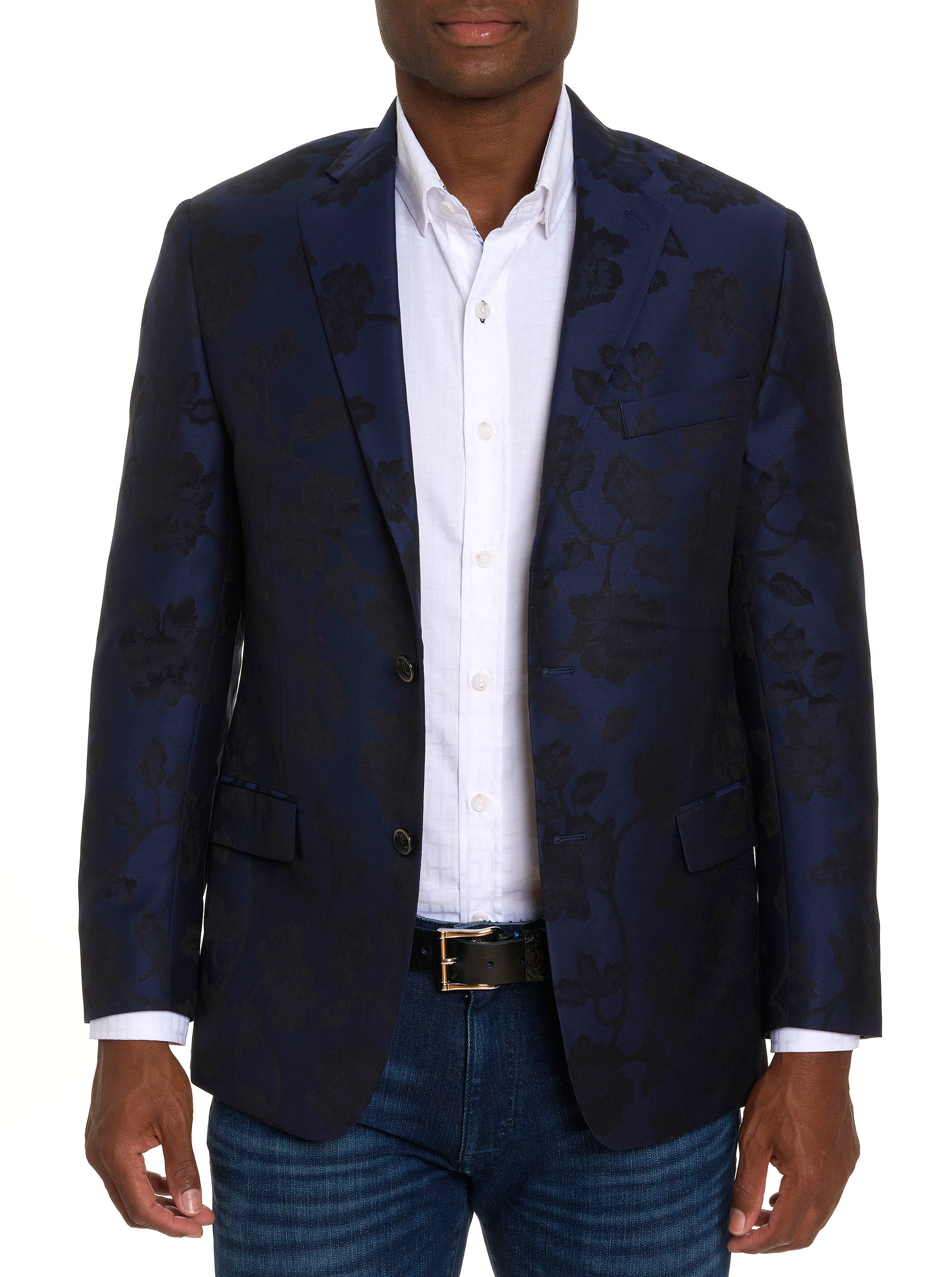 FLORAL JACQUARD BLAZER