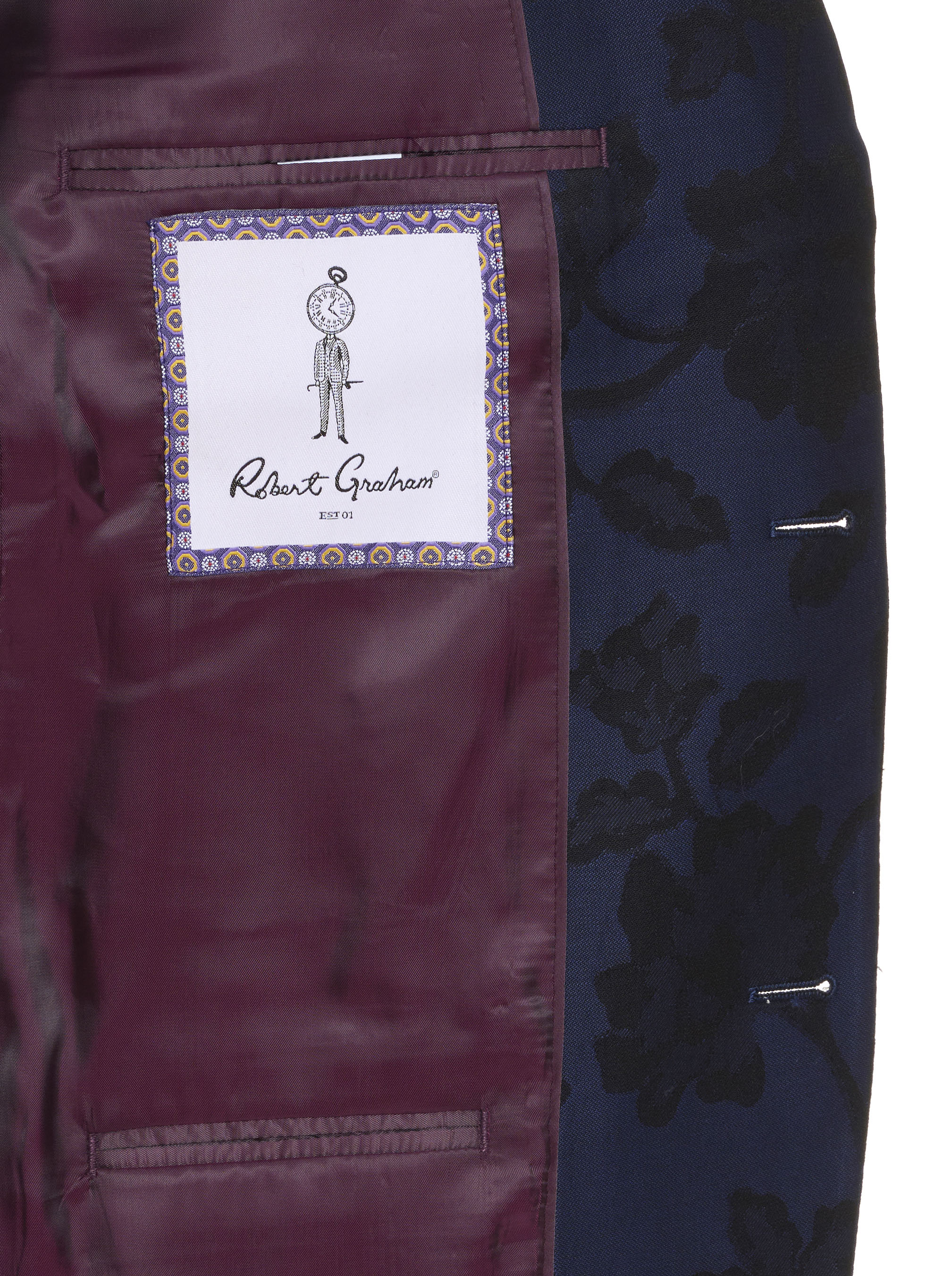 FLORAL JACQUARD BLAZER